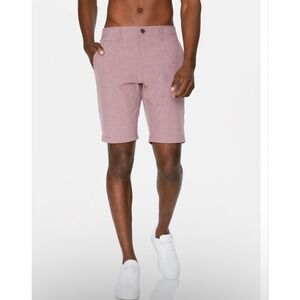 7 Diamonds Velocity Stretch Shorts Red size 34 Golf Athletic Outdoor Lightweight